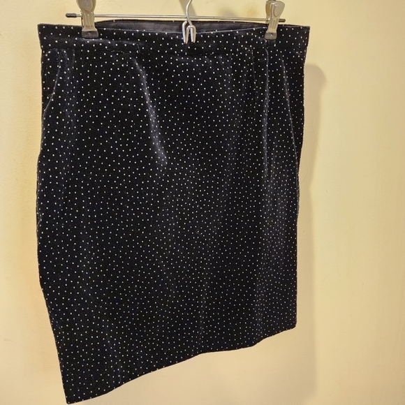 THEORY Dot  Velvet Pleated Wrap Skirt Size 8 NWT - Picture 10 of 15